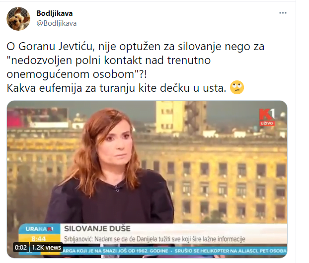 Цвркут дана – tweet of the day: Bodljikava @Bodljikava
