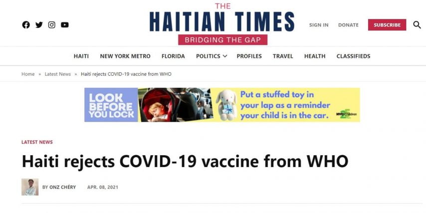 „Логично“: Танзанија, Бурунди, Хаити – све 3 земље одбиле вакцину, сва три председника мртва