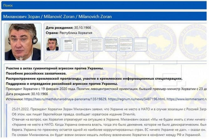 зоран милановић миротворац