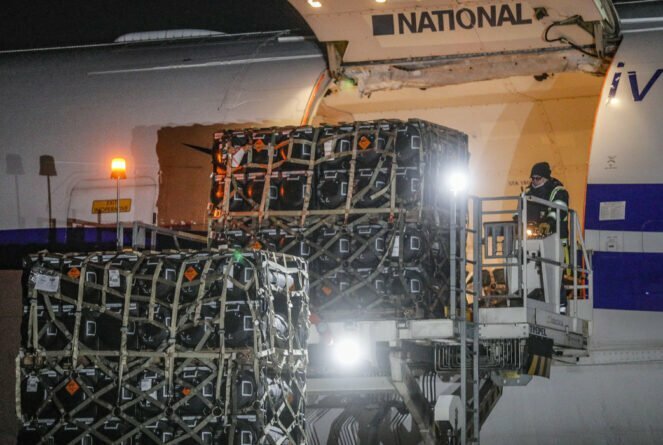 Military aid delivered from the USA to Ukraine