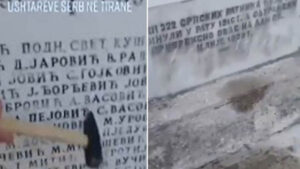 Вандали оскрнавили споменик српским војницима у Тирани