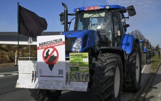 Протести пољопривредника и у Белгији