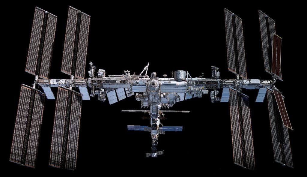 ISS 80mm forward nadir mosaic created with imagery from Expedition 66.