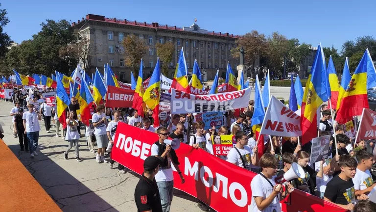 марш против европских интеграција у Кишињеву