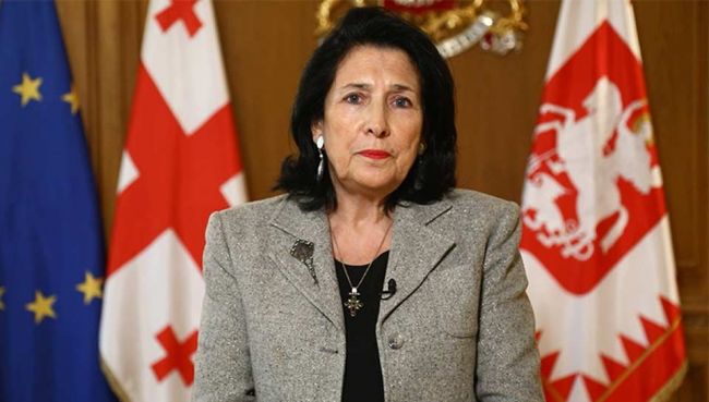 Застава ЕУ уклоњена из председничке резиденције у Тбилисију