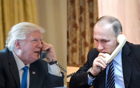 трамп и путин телефон