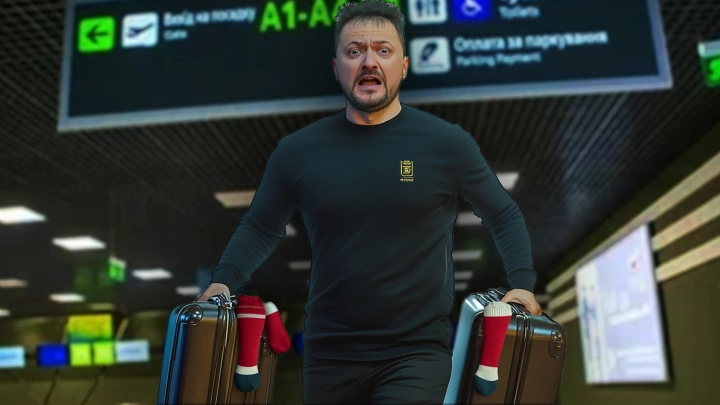 зеленски бежи кофер