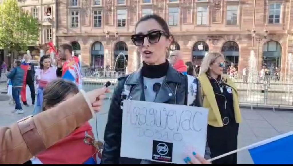 жена еу протест у стразбуру