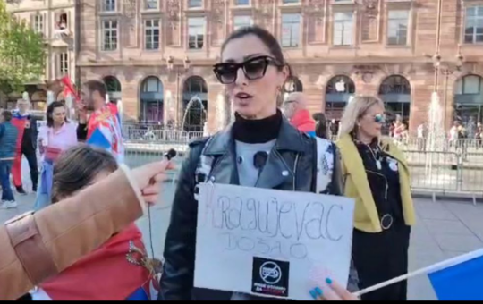 жена еу протест у стразбуру
