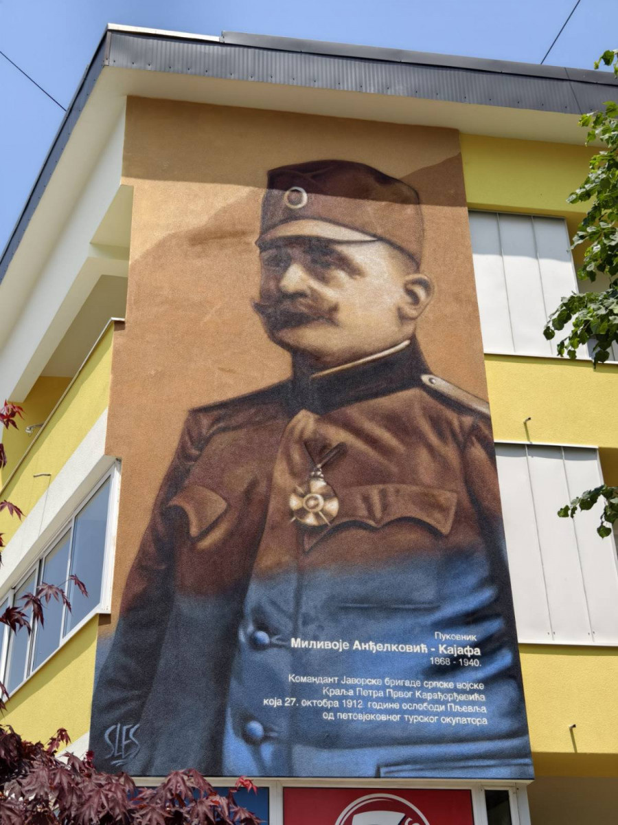 Мурал Кајафи у Пљевљима