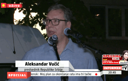Александар Вучић уживо
