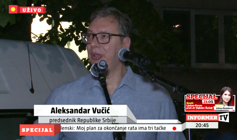 Александар Вучић уживо