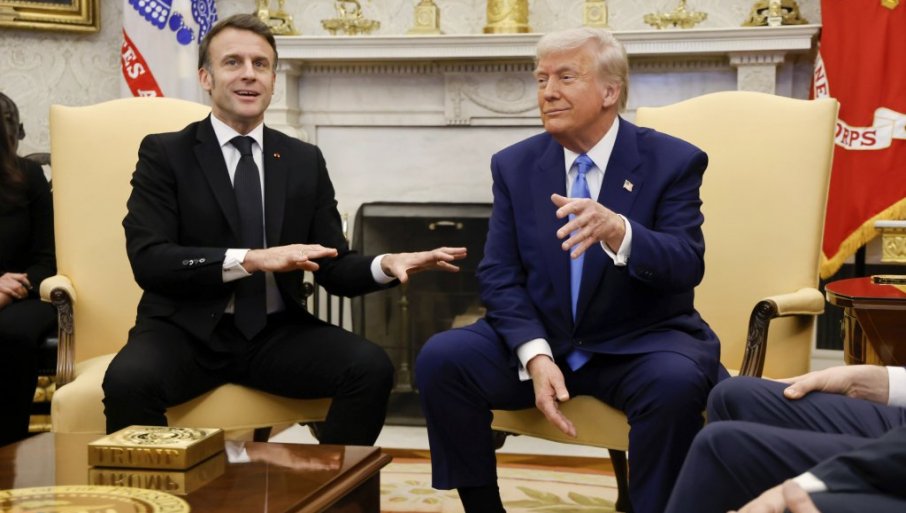 Макрона зауставили њујоршки плавци: Пардон мсје, Трамп има предност