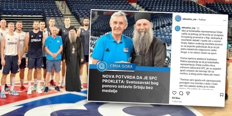 Напад црногорских медија на СПЦ
