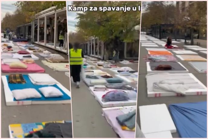 Фолирање које кошта: Блокадери спавају на улици, изигравају жртве уз перформанс вредан хиљаде евра