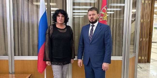 Гордана Божић у Русији