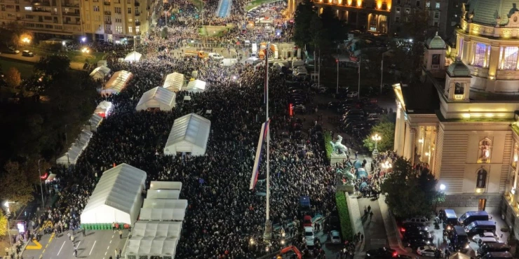 ОГЛАСИО СЕ МУП: Србе са Косова и Метохије дочекало 50.000 људи