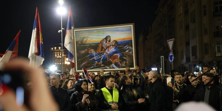 Зашто блокадерима сметају песме о Видовдану, Косову и српској историји? ( видео )