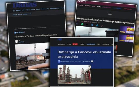 ОПАСНЕ ИЗМИШЉОТИНЕ БЛОКАДЕРСКИХ МЕДИЈА! Н1, НОВА И ДАНАС У ИСТО ВРЕМЕ ОБЈАВИЛИ ЛАЖ: Као по команди слагали да је рафинерија престала с радом!