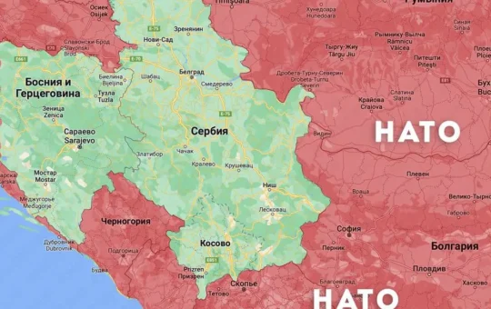 Србија карта
