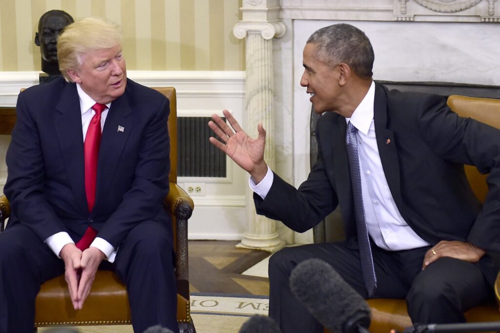 Трамп Обама