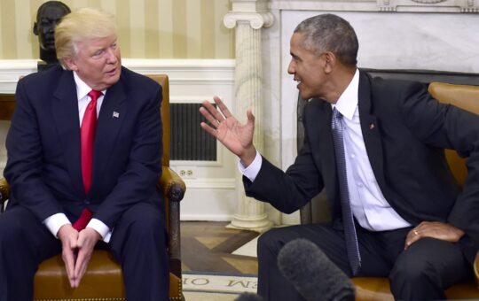 Трамп Обама