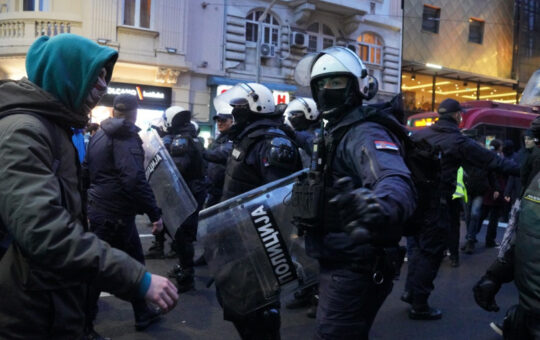 Блокадери испред Ректората