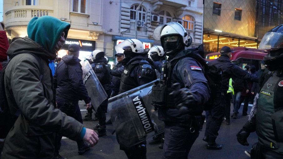 Блокадери испред Ректората