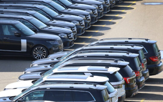 Car shipment at the port of Bremerhaven