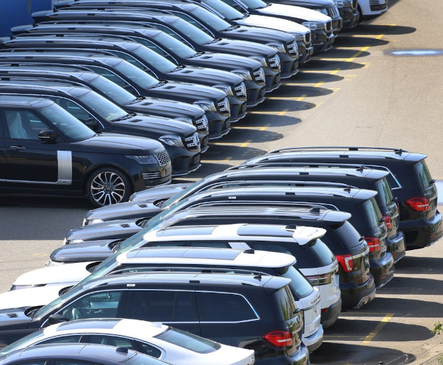 Car shipment at the port of Bremerhaven