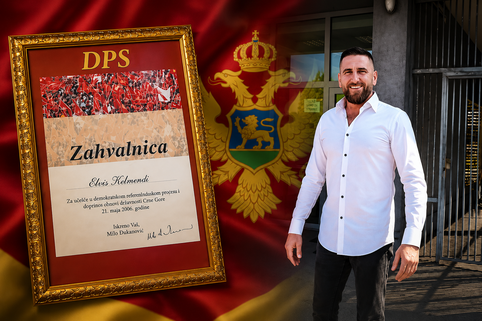 „Патриота“, син Насера Кељмендија признао кривицу у БиХ, а од Ђукановића добио захвалницу за референдум без цртице некако