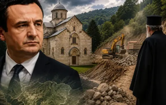 Курти поново кренуо на Дечане? Епархија дигла узбуну због нових радова