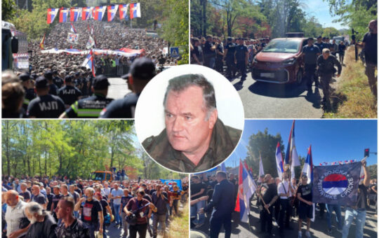 СРБИЈА НЕ ПАМТИ ОВАКАВ ИСПРАЋАЈ: Више од 150.000 људи одало почаст генералу Ратку Младићу, Београдом одјекивала песма генералу, Војска Србије испратила га почасном паљбом
